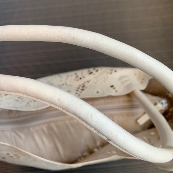 *gently used* Anthropologie leather tote (off-white) - Picture 11 of 11